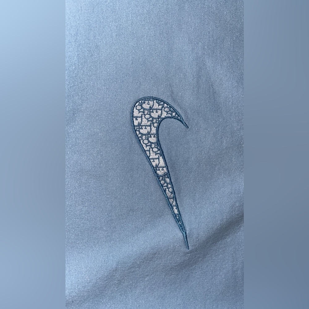 custom embroidered crew neck